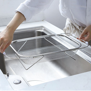 Thép không gỉ có thể thu vào kính thiên văn bồn rửa thoát nước giỏ với cống Rack và bộ đồ ăn chủ nối dài kim loại bồn rửa cống - Product Image 6