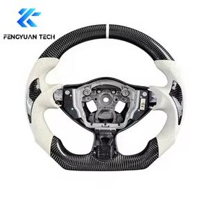 Volant <span class=keywords><strong>sport</strong></span> en fibre de carbone et Alcantara avec éclairage LED pour <span class=keywords><strong>Infiniti</strong></span> G35 G35X Fx35 M35 Nissan 350Z 370Z 2002 2003 2004 2005 2006 2007 - Product Image 2