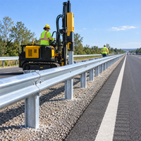 Barrière de sécurité routière en profil W galvanisé à chaud Q235, haute résistance aux impacts, pour projets de protection routière, modèle Diamond