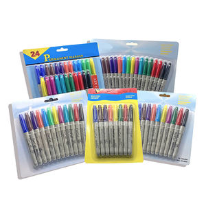 Marcadores de Arte Clásicos de Punta Fina al por Mayor, Logotipo Personalizado, Marcador Permanente Impermeable Colorido, Juego de Tarjetas de Papel en Blíster - Product Image 1