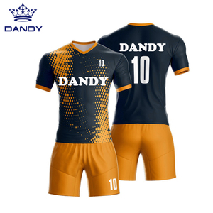 Baju Sepak Bola Jersey Pria, Baju Seragam Latihan Desain Baru Kustom Cepat Kering - Product Image 3