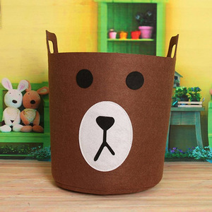 Great Laundry <strong>Hampers</strong> Felt Laundry Basket for Toys Clothes Organizer Space Laser Print Light Gifts Blue Silk <strong>Beer</strong> Dark Discount - Product Image 5
