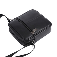 Minorista en Línea Ofrece Bolsos Cruzados de Moda para Hombre, Bolsos de Mensajero de Cuero Genuino de Gran Capacidad