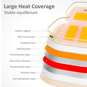 Cojín de Asiento Anjuny, Funda de Asiento Universal de Calentamiento Rápido para Invierno Frío, para Automóvil, Camión, Hogar, Oficina, Silla - Product Image 3