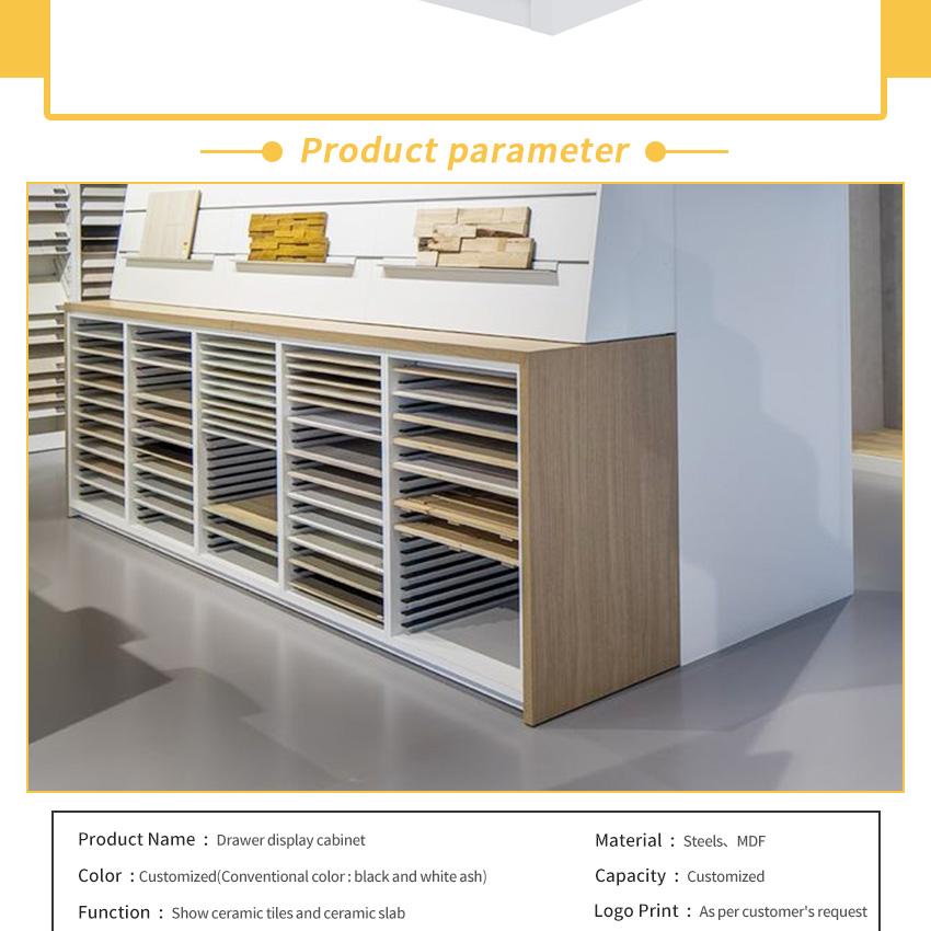 Factory Slide Sample Cabinets Granite Wood Cabinet Carpet Tiles Marble Display Rack Exhibition Ceramic Tile Stone Drawer Cabinet