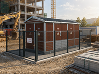 Poste de transformation de type boîtier 10kV 630kVA-2500kVA, style européen, extérieur, encastré métallique, IP30, certifié IEC CE