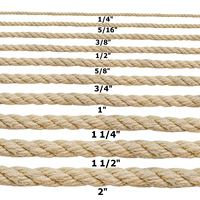 Cordage à haute ténacité à 3 brins torsadés en polyamide mélangé polyester, cordage neutre, cordes coulantes, cordes flottantes pour la pisciculture