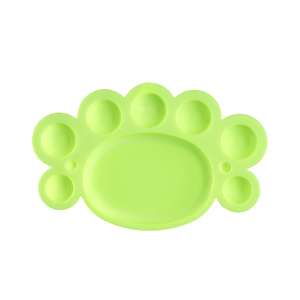 Commercio all'ingrosso di plastica piedini colore piatto di miscelazione forniture artistiche pittura a olio 8 fori tavolozza di vernice - Product Image 5