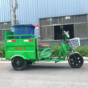 รถบรรทุกขยะไฟฟ้าแบบถังเดี่ยว 240 ลิตร 48 โวลต์ แบบสามล้อ รับน้ำหนักได้ 100-200 กิโลกรัม ระยะทางวิ่ง 50-70 กิโลเมตร สำหรับชุมชนและการทำความสะอาดถนน - Product Image 6