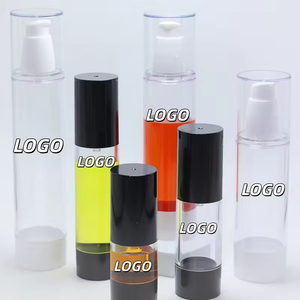 ขวดอลูมิเนียมบรรจุภัณฑ์เครื่องสำอางแบบปั๊มสุญญากาศ ขนาด 10 มล. 15 มล. 20 มล. 30 มล. 50 มล. 80 มล. 100 มล. 120 มล. สีเงินหรูหรา - Product Image 1