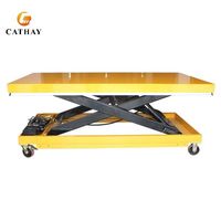Table élévatrice hydraulique Cathaylift robuste certifiée CE ISO, plateforme personnalisable, conception portable pour atelier et entrepôt