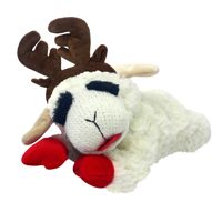 Jouet pour animaux de compagnie en peluche en forme de côtelette d'agneau, écologique, non toxique, adorable, mini, qui couine, pour chiens et chats