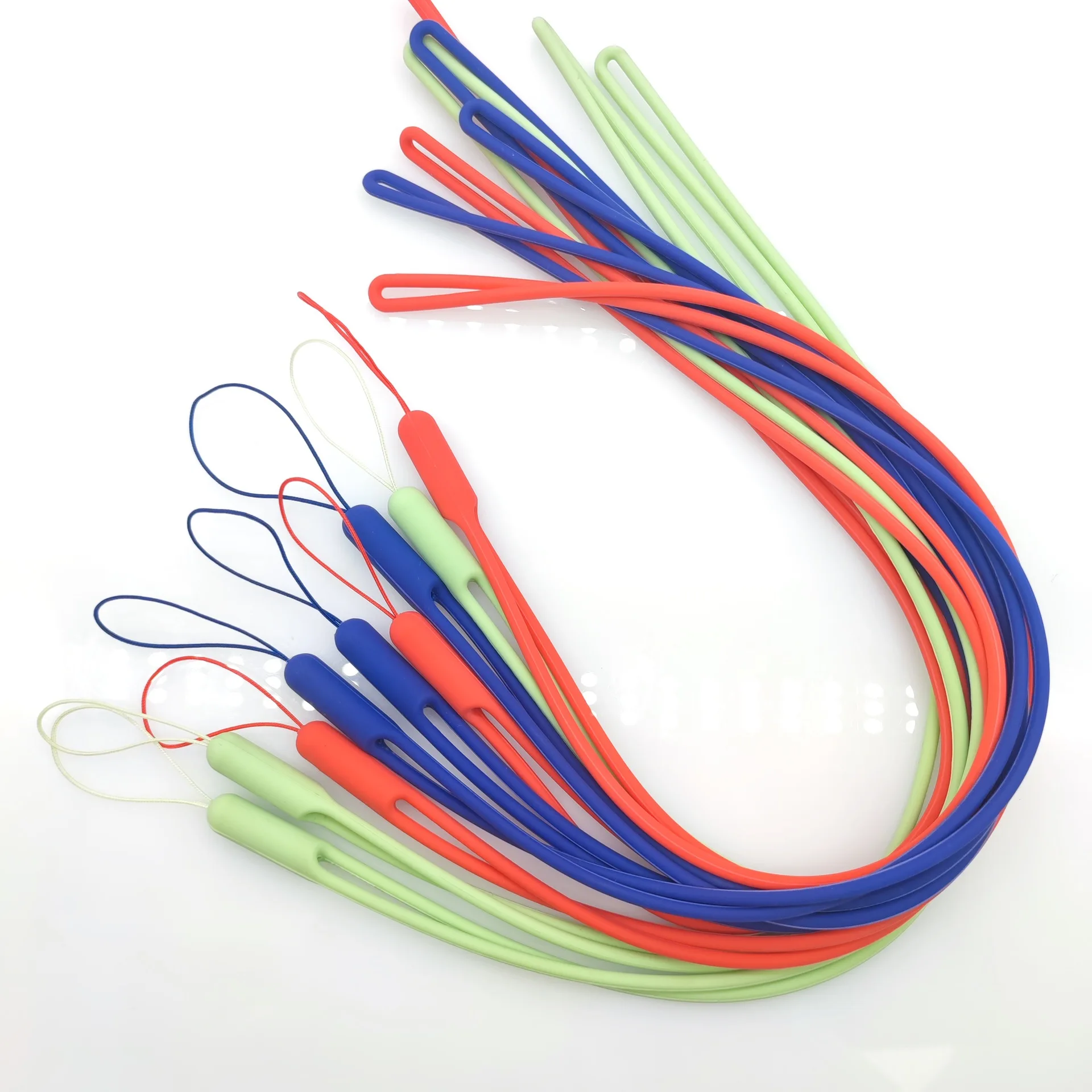 New Hot-Selling Silicone Bead Lanyard with Adorable Acrylic Pencil Pendant Lanyard Keyring with Badge Holder Image 5