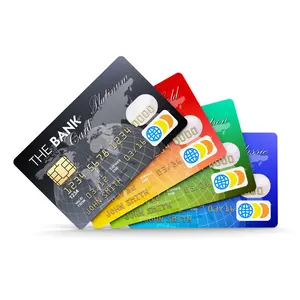 Carte vierge personnalisée VISA MASTER bank double interface smart ic card bank