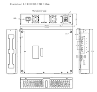 Alimentation à découpage 3600W 300A, entrée CA 200-300V, sortie simple pour l'industrie, fréquence 50/60Hz, tension 15V, modèle AP270 High