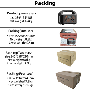 Station <span class=keywords><strong>d</strong></span>'alimentation portable mini 150W avec panneau solaire et câble de charge pour <span class=keywords><strong>voiture</strong></span>, batterie au plomb-acide, alimentation de secours pour le camping et les voyages - Product Image 4