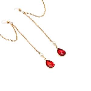 Sangle de cou de <span class=keywords><strong>lunettes</strong></span> en métal de style européen américain perle goutte d'eau pendentif masque lanière chaîne de <span class=keywords><strong>lunettes</strong></span> verre matériel <span class=keywords><strong>cordon</strong></span> - Product Image 5