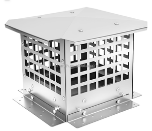 Capot de <span class=keywords><strong>cheminée</strong></span> en acier inoxydable 304 de 13 x 9 pouces, couvercle de poêle et de foyer, capot anti-pluie, aérateur extérieur, design industriel - Product Image 1