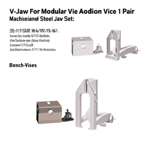 Jeu de mâchoires en V pour étau modulaire, 1 paire, en acier usiné de précision - Product Image 2