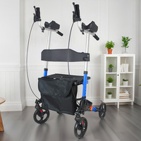 Déambulateur pliable pour personnes âgées MK, solution de mobilité, siège, roues tout-terrain, réglage de la hauteur, dossier ergonomique