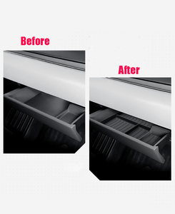 Bandeja de almacenamiento de coche Real <span class=keywords><strong>Premium</strong></span>, estuche organizador de limpieza para Tesla Cybertruck, consola Central, guantera, caja de almacenamiento, accesorios para coche