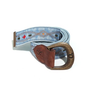 [Ogarp] [สินค้าเกาหลี] เข็มขัดผ้ายีนส์ซักได้สีน้ำเงินมีของฟรีไซส์ - Product Image 1