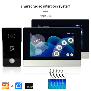 Interphone intelligent Tuya à 2 fils avec écran tactile 7/10 pouces, vision nocturne RFID, sonnette - Product Image 4