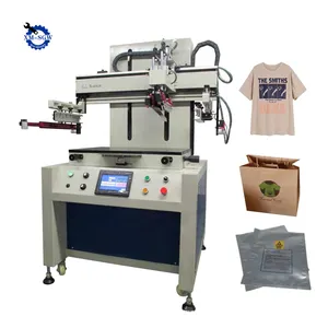 New Design Cloth Silk Screen Printing Machine For Non Woven Bag Semi Automatic Flat Vacuum Silk Screen Printing Machine