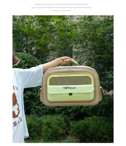 pet <b>Soft</b>-Sided Pet <b>Carrier</b> Oxford Fabric Transparent Window Zipper Closure Breathable for <b>Cats</b> - Product Image 2