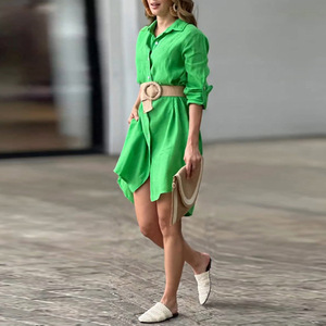 <span class=keywords><strong>Vestidos</strong></span> Camiseros de Lino con Mangas, Novedad 2025, <span class=keywords><strong>Vestidos</strong></span> Casuales de Verano <span class=keywords><strong>para</strong></span> Mujer, <span class=keywords><strong>Vestidos</strong></span> Midi Elegantes y Holgados <span class=keywords><strong>para</strong></span> Damas - Product Image 4
