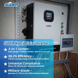 Biến tần năng lượng mặt trời <span class=keywords><strong>6000w</strong></span> Wifi, biến tần năng lượng mặt trời lai ngoài lưới điện 3kw 4.2kw 5kw 6.2kw 10kw 24v 48v, bộ biến tần năng lượng mặt trời lai cho gia đình - Product Image 3