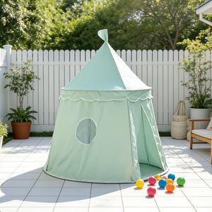 Grande yourte mongole vert clair, tente pour enfants, décoration intérieure unisexe, maison de jeu pour bébé, tentes pour enfants, jouet pour enfants - Product Image 5