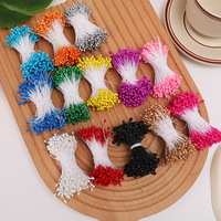 Vente en gros Mini fleur étamine pistil double tête fleur artificielle mate étamine pour la fabrication de fleurs décoration de scrapbooking