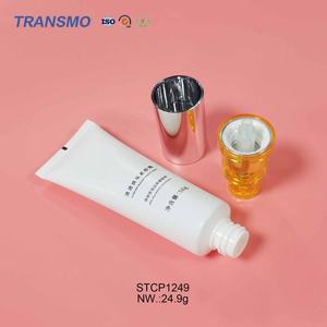 Tube en plastique écologique 30 ml pour crème BB CC, tube cosmétique en PE avec bouchon pompe sans air - Product Image 5