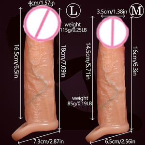 Préservatif réaliste réutilisable de grande taille pour l'amélioration de l'érection, <span class=keywords><strong>meilleur</strong></span> extenseur de pénis pour hommes, manchon pour adultes, jouets sexuels pour hommes - Product Image 6