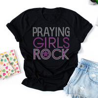 Offre Spéciale – Transferts thermocollants en strass « Black Girls Rock » pour chemises femme – Vente en gros