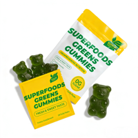 Gummies Multivitaminées Super Greens pour Enfants OEM – Vitamines, Minéraux, Spiruline, Chlorelle, Alfalfa, Prébiotiques, Fibres, Superaliments