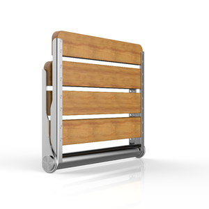 Salle de bain en acier inoxydable 304 siège de douche pliant en bois mural pour désactiver siège de douche pliable - Product Image 4