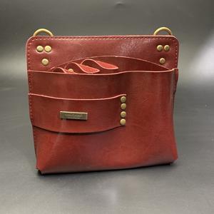 Sac à outils de coiffure rétro et tendance en cuir de vache, sac banane à fermeture éclair, sac bandoulière pour coiffeur et barbier - Product Image 4