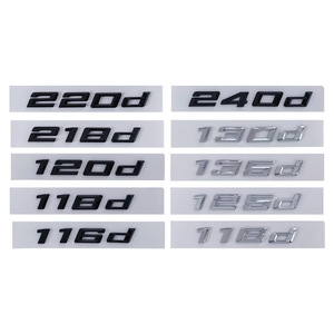 Letras de maletero de coche ABS, emblema <span class=keywords><strong>320d</strong></span> 530d para <span class=keywords><strong>BMW</strong></span> 1 2 3 4 5 6 7 Series - Product Image 2