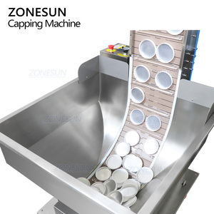 Machine de capsulage automatique à double tête servo ZONESUN ZS-SVXG01 pour pots et bouteilles ronds de produits alimentaires, cosmétiques, crèmes pour le visage et les mains - Product Image 3