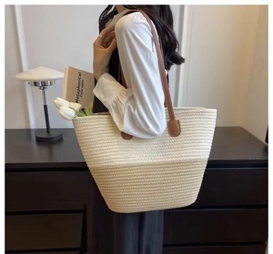 Sac à main tendance pour femme en paille tressée, sac de plage décontracté, sac à bandoulière fait main, sacs d'été naturels – Grande Vente - Product Image 6