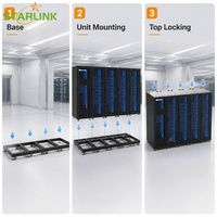 Solution de centre de données modulaire Starlink, centre de données préfabriqué, salle de serveurs avec racks de serveurs et système de refroidissement