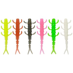 Tpe Soft Bait Six Legged Forked Tail Artificial Lure For Bass Fishing Black Pit Lure Fishing Bottom Baits - Product Image 2