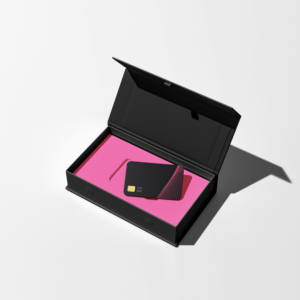 Custom Design Logo nero busta magnetica di lusso confezione scatola rigida carta <span class=keywords><strong>regalo</strong></span> Business Vip - Product Image 2