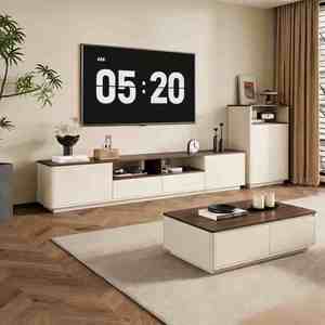 Meuble <span class=keywords><strong>TV</strong></span> modulaire minimaliste avec aménagement personnalisable, montage facile, ensemble de meubles muraux pour <span class=keywords><strong>TV</strong></span>, solution de rangement multimédia pour salon - Product Image 5
