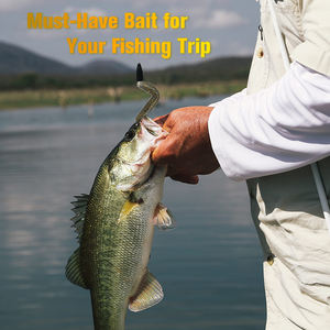 सॉफ्ट प्लास्टिक मछली पकड़ने वाले कृमि. के लिए नरम प्लास्टिक मछली कीड़े बेस ट्राउट लचर, भंडारण मामले के साथ पूर्ण स्नान सेट का उपयोग करें - Product Image 6