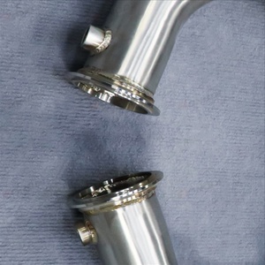 High Performance Downpipe for BMW550i N63 4.4T F10 Car Exhaust Pipes Header Straight Downpipe Golden Fish Scale Welding - Product Image 3