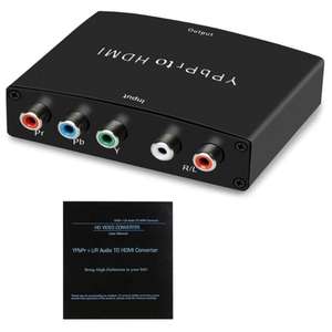 <span class=keywords><strong>Convertisseur</strong></span> adaptateur SYONG 1080P Component vers HDMI, YPbPr 5RCA RGB, <span class=keywords><strong>convertisseur</strong></span> audio R/L V1.4 R/L, moniteur-1080P HDTV DVD ordinateur - Product Image 6