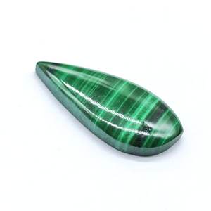 <b>Malachite</b> 19x9mm Free Form Cabochon Loose Stone For Jewelry Making - Product Image 2